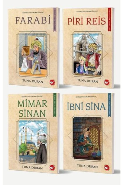 Ünlü Türk Dahileri 5 Kitap Set - Farabi , Ibni Sina , Mimar Sinan , Uluğbey , Piri Reis