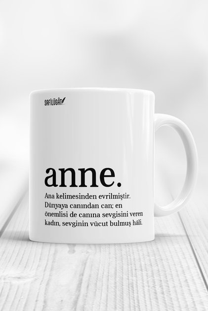 Anne Açıklamalı Safilugat Kupa Bardak