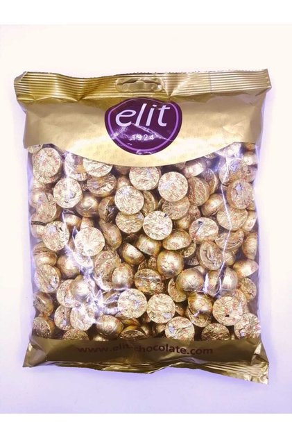 Sütlü Çikolata Altın Yaldızlı Çikolatin 1000 Gr