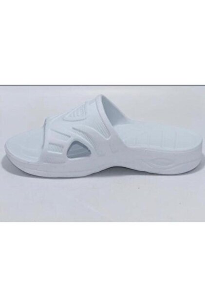 Unisex White Bathroom Slippers