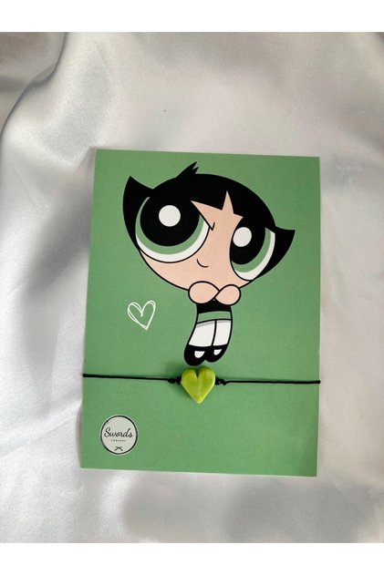 Handmade Glass Murano Friendship Bracelet Power Puff / Gift
