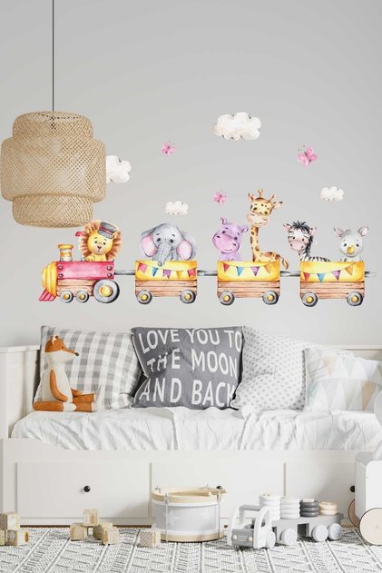 Train Adventure Kids Room Wall Sticker