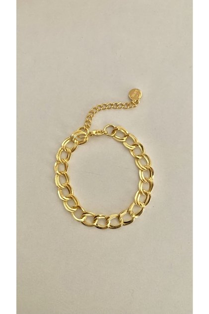 - Double Chain Steel Bracelet (23 cm)