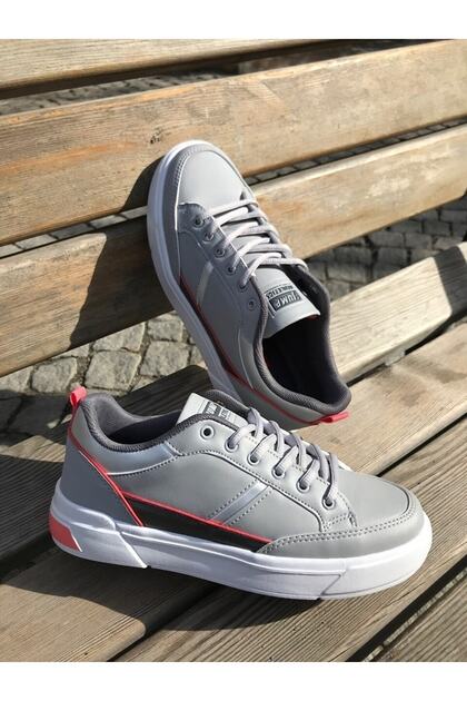 Jump 27792 Kadın Gri Renkli Düz Taban Ortopedi Sneakers Günlük