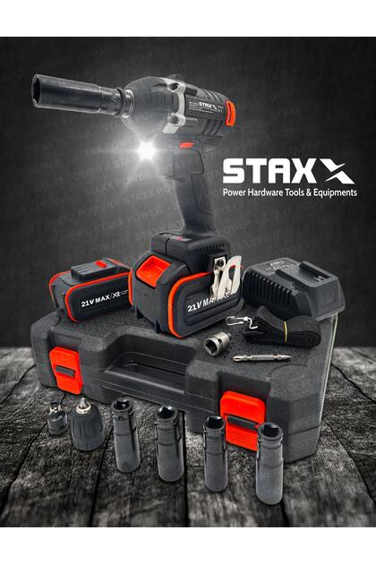 STAXX POWER Yüksek Güçlü 21v 3ah 2xçift Akülü Kömürsüz Motor Akülü