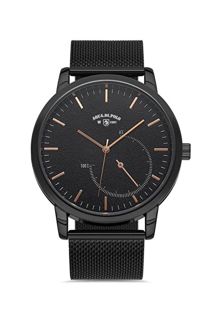 Aqua Di Polo 1987 Erkek Siyah Hasır Kol Saati Apwo000102 - Fiyatı