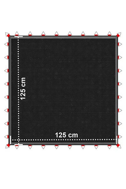 Trambolin Zıplama Ağı Siyah 125cmx125cm Kare Siyah Trambolin Zıplama Ağı Uygun Fiyatlar