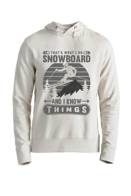 Snowboard And I Know Ecru Sweatshirt