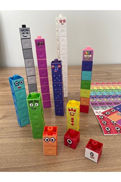 Gazi Kırtasiye Numberblocks 100 Parça Geçmeli Matematik Küpleri