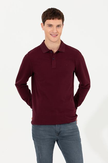 Men's Burgundy Sweat Shirt