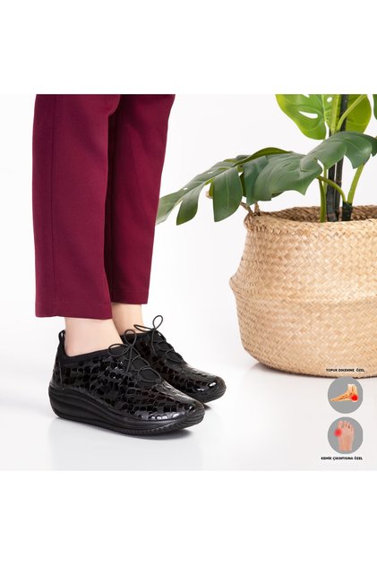 Mira Orthopedic Women's Leather Shoes Suitable for Heel Spur and Bone Protrusion