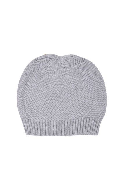 Knitwear Links Baby Beanie 0-12months Silver Gray