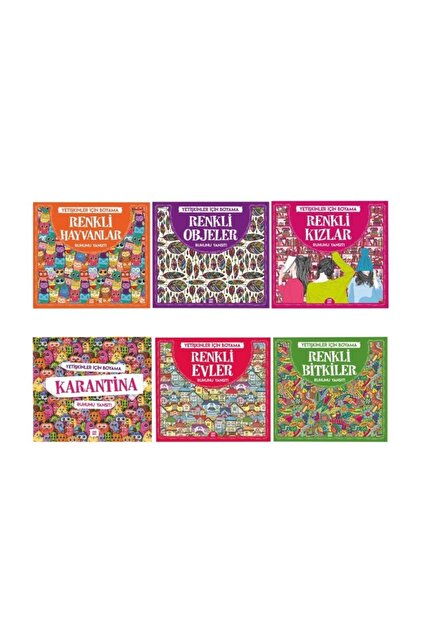 Dokuz Yayınları Mandala Yetişkin Boyama 6 Kitap Set - Fiyatı