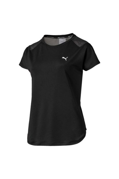 Puma STUDIO MESH TEE Siyah Kadın T-Shirt 101119346 - 1