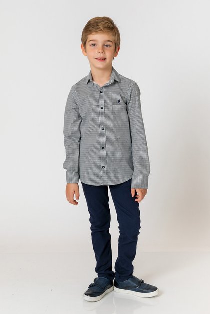 Boy's Navy Blue Shirt