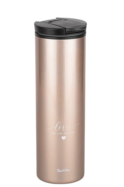 Bronze Love Written Coffee Cup 440ml