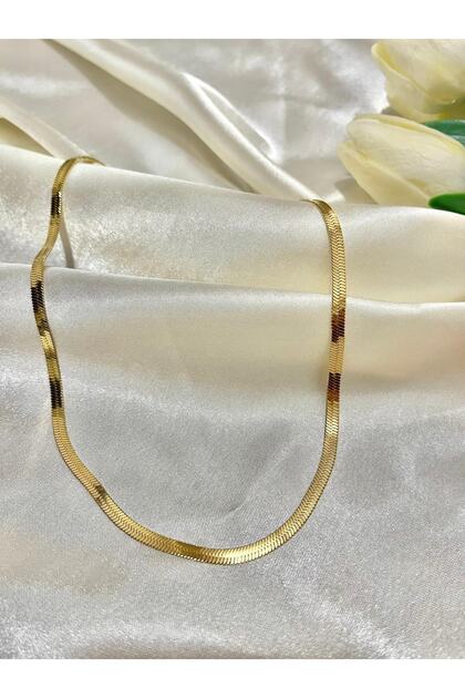 Italian Flat Chain Steel Necklace