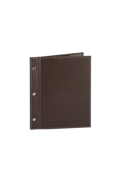 Faux Leather Screw Menu Case 18x23 cm