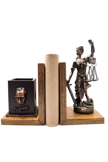 Scales of Justice Atatürk Themed Book Holder