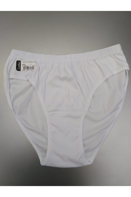 Women's Solid Colored Thick Elastic Bato Panties, Size Medium, Pack of 6