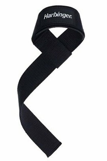 Padded Cotton Lifting Straps Siyah