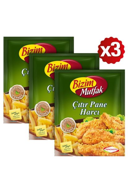 Bizim Mutfak Çıtır Tavuk Pane Harcı 90 Gr 3'Lü Paket - 1