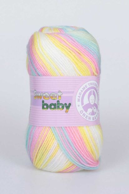 Ören Bayan Sweet Baby Batik El Örgü İpi 100gr  (5 adet) 0323 STD - 1