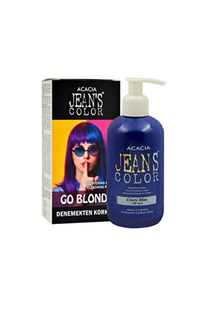 Acacia Jean's Color Deli Mavi 250ml. Crazy Blue + Jean's Color Saç