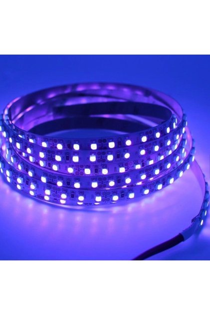 12v Uv (ultraviyole) Şerit Led 2835 Smd Metrede 120 Led Black Light (1 Mt.)
