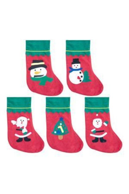 Christmas Gift Stocking Fabric 34X23X15 cm