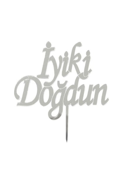 Lettering "You'Re Born" Silver Plexiglass