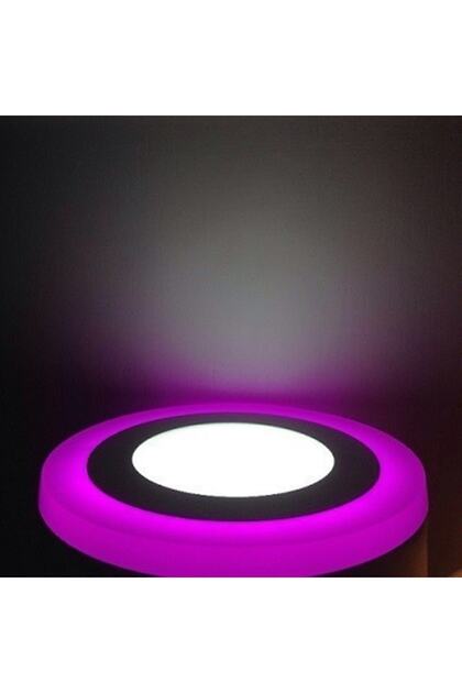 Genel Markalar 6 Watt Beyaz Pembe Çift Renkli Led Panel Armatür
