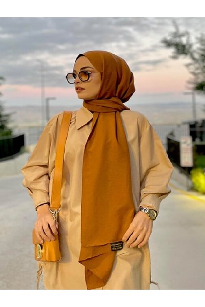 Kübra Koç شال قطني فاخر - بسكويت