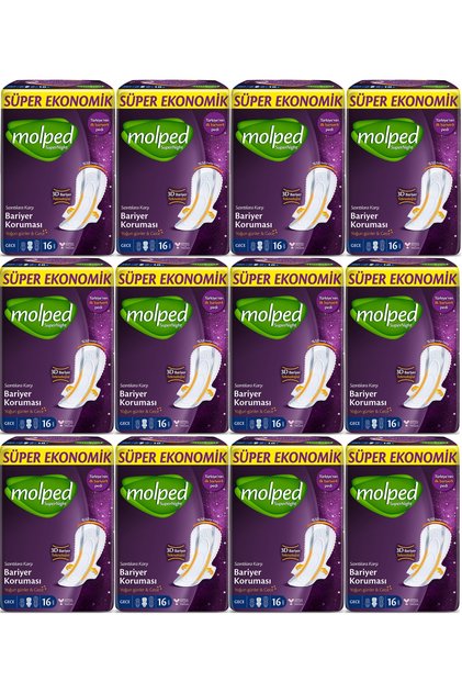 Supernight Hygienic Pad Night Extra Long 16 Pieces 12 Pieces