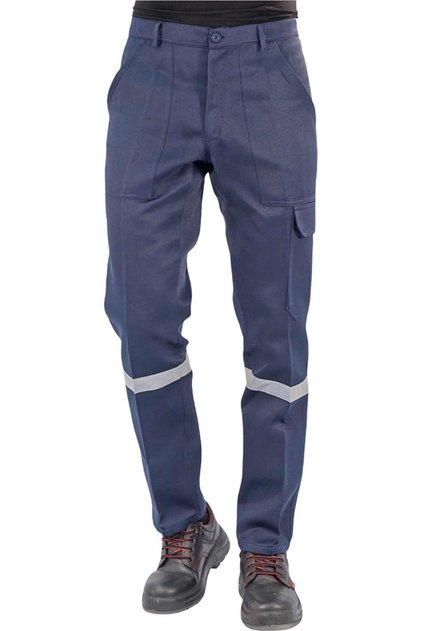 0202 7x7 Gabardin Reflektörlü Kargo Cepli Kışlık Iş Pantolonu