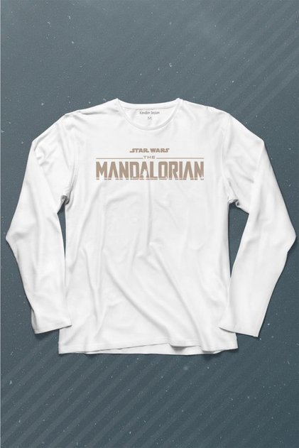 The Mandalorian Baby Yoda Pocket Design Star Wars Long Sleeve T-Shirt Printed T-shirt