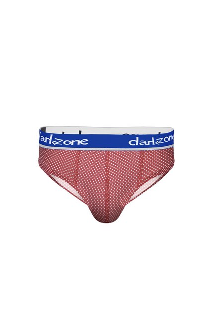 Polka Dot Claret Red Men's Slip