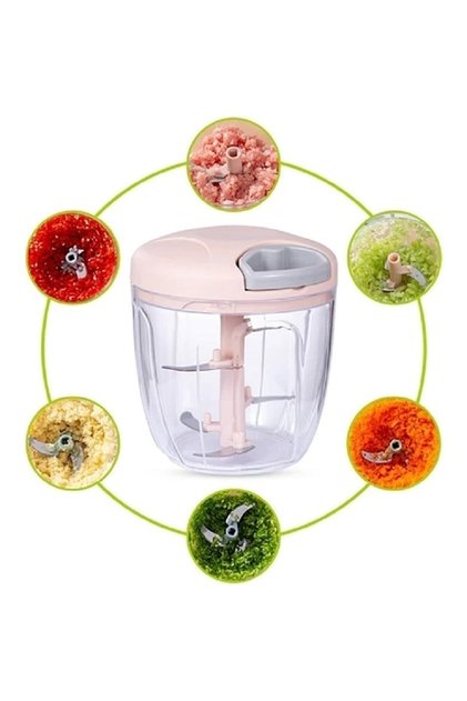 El Rondosu Ipli 5 Bıçaklı Büyük Boy Sebze Doğrayıcı 1000ml