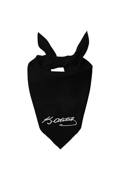 Ayyıldız And K.atatürk Signed Design Single Color Scarf