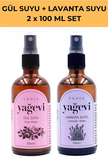 Gül Suyu + Lavanta Suyu 2x100 Ml Set