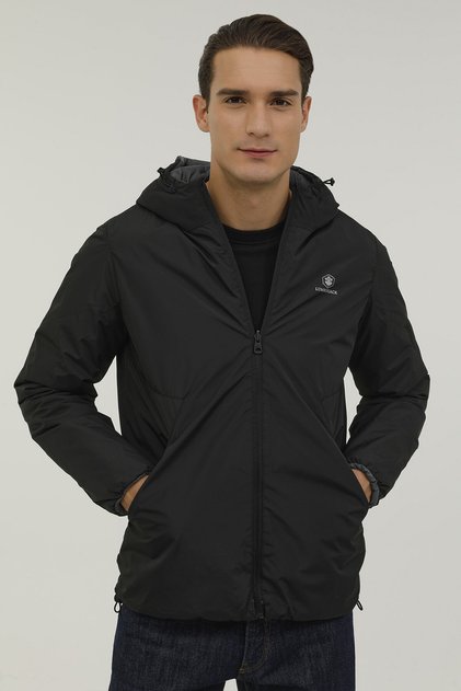 M-Sn55 Lucas Coat 2Pr Black Men's Coat