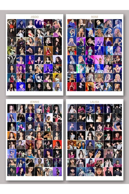 Blackpink Born Pink World Tour Sticker Set 4 Sheets Label