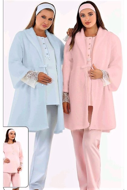 Sabahlıklı Lohusa Pijama Takımı Yeni Sezon