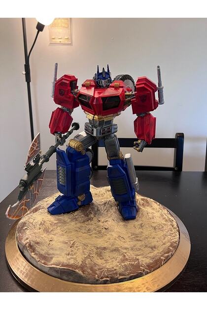 TRANSFORMERS OPTIMUS PRIME フィギュア TuransoyCraft Optimus Prime Cybertron Savaşı Transformers Boyalı