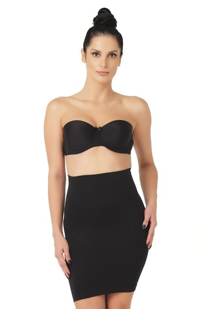 Women's Black Seamless Pantyhose Underskirt Corset