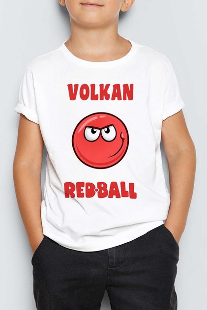 Red Ball 4 Crazy Kırmızı Top Redball Çocuk Tişört Mr-04