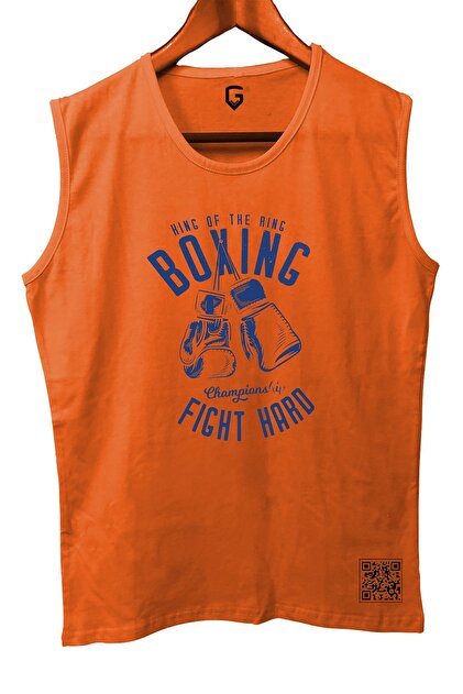 Boxingfh بلا أكمام رياضي تي شيرت تانك الأعلى