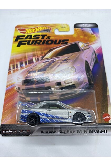 HOT WHEELS Premium Nissan Skyline Gt-r (bnr34) *fast And Furious