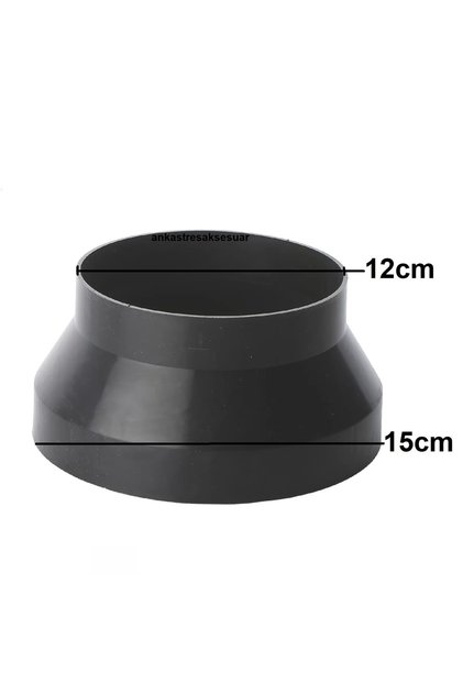 Esty Luno Davlumbaz Baca Boru Bağlantı Plastiği Adaptörü 15/12cm Orijinal Yt202.1000.05