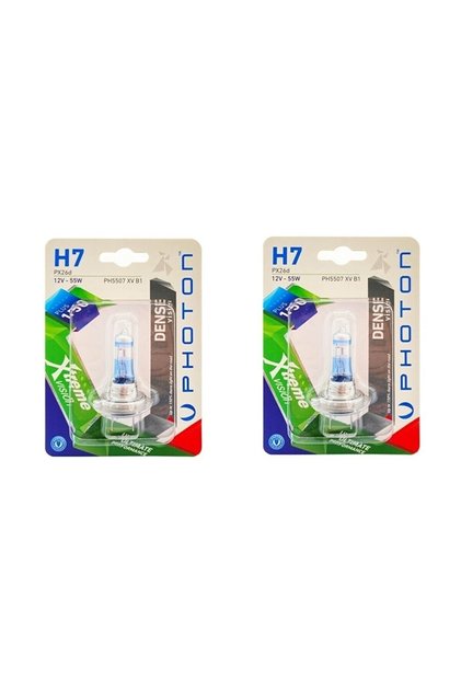 H7 Xtreme Vision +%150 Fazla Işık Far Ampül Takımı (2 Adet))